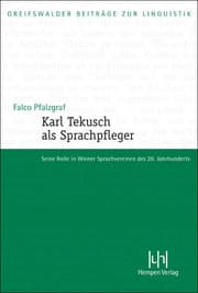Cover von Karl Tekusch als Sprachpfleger
