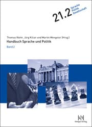 Cover von Handbuch Sprache und Politik 2