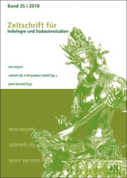 Cover von Zeitschrift für Indologie und Südasienstudien 35/2018