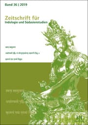 Cover von Zeitschrift für I dologie und Südasienstudien