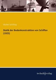 Cover von Statik der Bodenkonstruktion von Schiffen (1925)