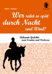 Cover von Wer reitet so spät durch Nacht und Wind? Klassische Gedichte für Senioren mit Rätselfragen.
