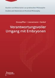Cover von Verantwortungsvoller Umgang mit Embryonen