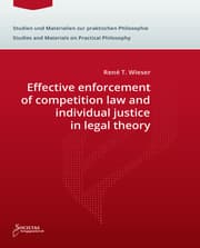 Cover von Effective enforcement of competition law and individual justice in legal theory