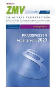 Cover von ZMV Praxiswissen Arbeitsrecht 2023 evangelisch