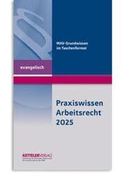 Cover von Praxiswissen Arbeitsrecht 2025 evangelisch