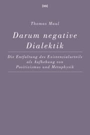 Cover von Darum negative Dialektik
