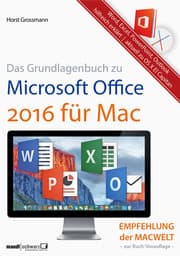 Cover von Grundlagenbuch zu Microsoft Office 2016 für Mac - Word, Excel, PowerPoint & Outlook hilfreich erklärt