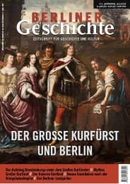 Cover von Berliner Geschichte - Zeitschrift für Geschichte und Kultur