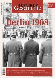 Cover von Berliner Geschichte - Berlin 1968