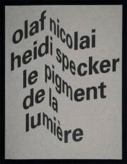 Cover von Le pigment de la lumière