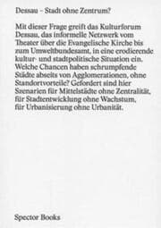 Cover von Dessau Dessau Stadt ohne Zentrum?