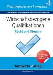 Cover von Wirtschaftsbezogene Qualifikationen: Recht und Steuern