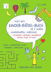 Cover von Kinder-Rätsel-Buch ab 3 Jahre