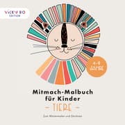 Cover von Mitmach-Malbuch für Kinder - TIERE