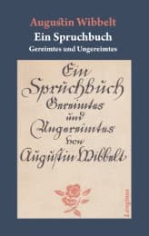 Cover von Ein Spruchbuch