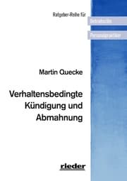 Cover von Verhaltensbedingte Kündigung und Abmahnung