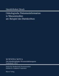Cover von Onkologische Patienteninformation in Massenmedien am Beispiel des Darmkrebses
