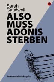 Cover von Also muss Adonis sterben