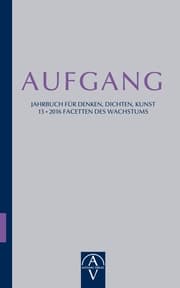 Cover von Aufgang. Jahrbuch für Denken, Dichten, Kunst
