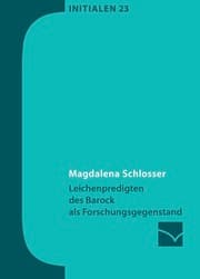Cover von Leichenpredigten des Barock als Forschungsgegenstand
