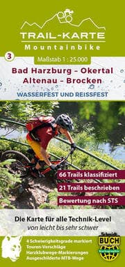 Cover von MTB Trail-Karte Harz: Bad Harzburg - Okertal - Altenau - Brocken