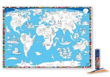 Cover von Poster Malkarte Welt