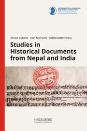 Cover von Studies in Historical Documents from Nepal and India