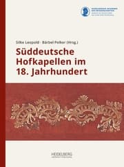 Cover von Süddeutsche Hofkapellen im 18. Jahrhundert