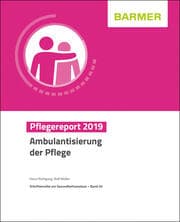 Cover von BARMER Pflegereport 2019