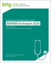 Cover von BARMER Arztreport 2020
