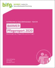 Cover von BARMER Pflegereport 2020