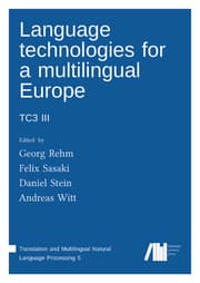 Cover von Language technologies for a multilingual Europe