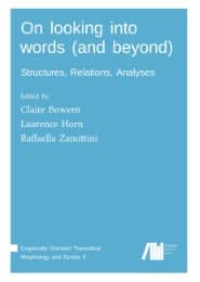 Cover von On looking into words (and beyond)