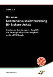 Cover von Die neue Kommunalhaushaltsverordnung für Sachsen-Anhalt