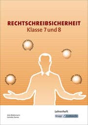 Cover von Rechtschreibsicherheit Klasse 7 und 8 - Lehrerheft