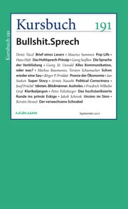 Cover von Kursbuch 191