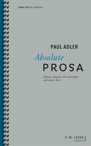 Cover von Absolute Prosa