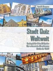 Cover von Stadt Quiz Weltweit - Buchspiel für 2 bis 20 Spieler - Wer erkennt die 40 schönsten Städte der Welt?