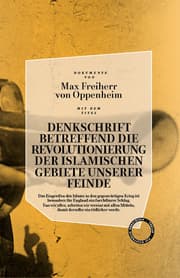 Cover von Denkschrift betreffend die Revolutionierung der islamischen Gebiete unserer Feinde