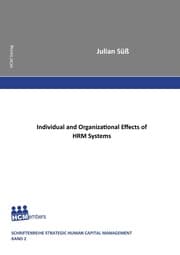 Cover von Individual and Organizational Effects of HRM Systems