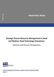 Cover von Strategic Human Resource Management in Small and Medium-Sized Technology Enterprises: Content and Process Perspectives