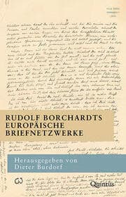 Cover von Rudolf Borchardts europäische Briefnetzwerke