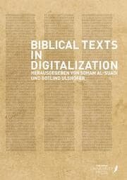 Cover von Biblical Texts in Digitalization