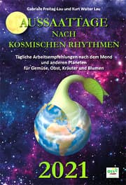 Cover von Aussaattage nach kosmischen Rhythmen 2021