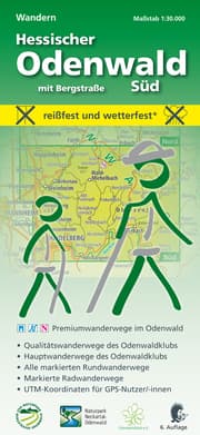 Cover von Wandern, Hessischer Odenwald Süd mit Bergstraße