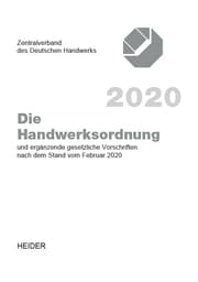 Cover von Die Handwerksordnung 2020