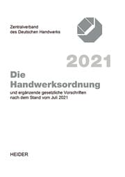 Cover von Die Handwerksordnung 2021