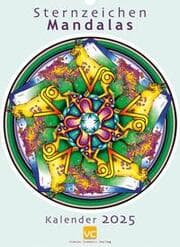 Cover von Sternzeichen-Mandalas. Kalender 2025