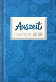 Cover von Auszeit Kalender Blau 2026 - Taschenbuchkalender